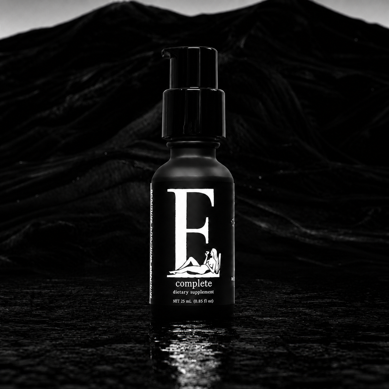 E Complete supplement bottle